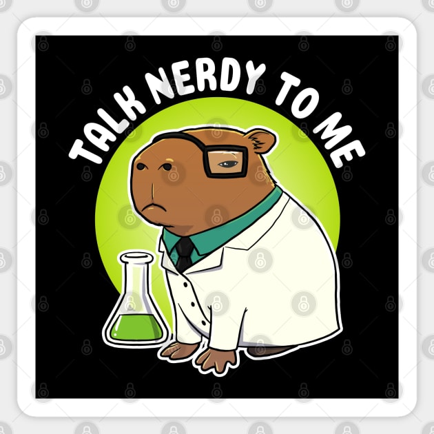 Talk nerdy to me Capybara Science Sticker by capydays